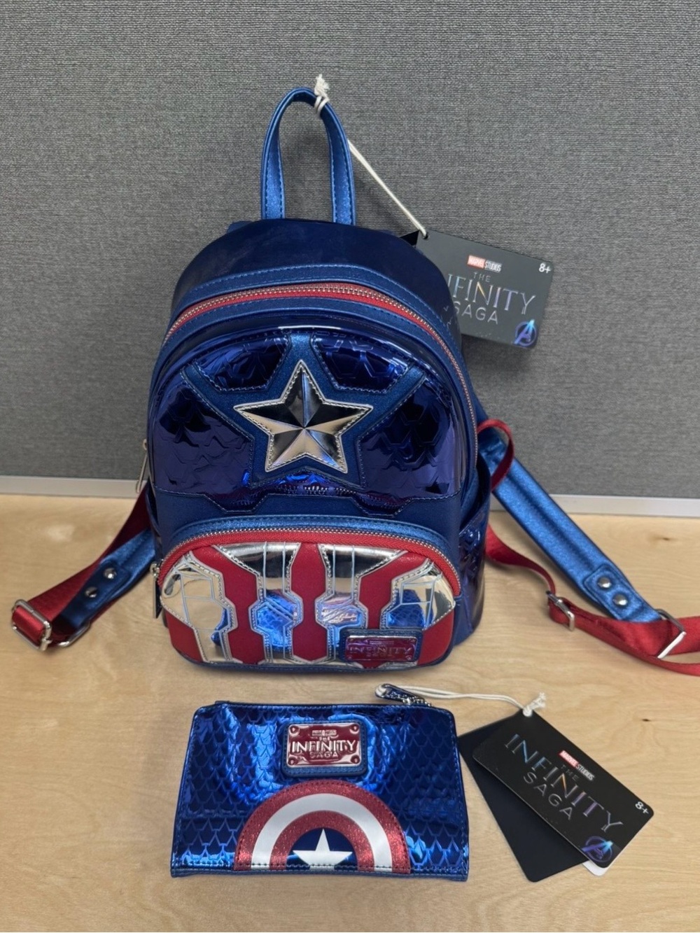 Marvel Studios Captain America Mini Backpack and Wallet Set